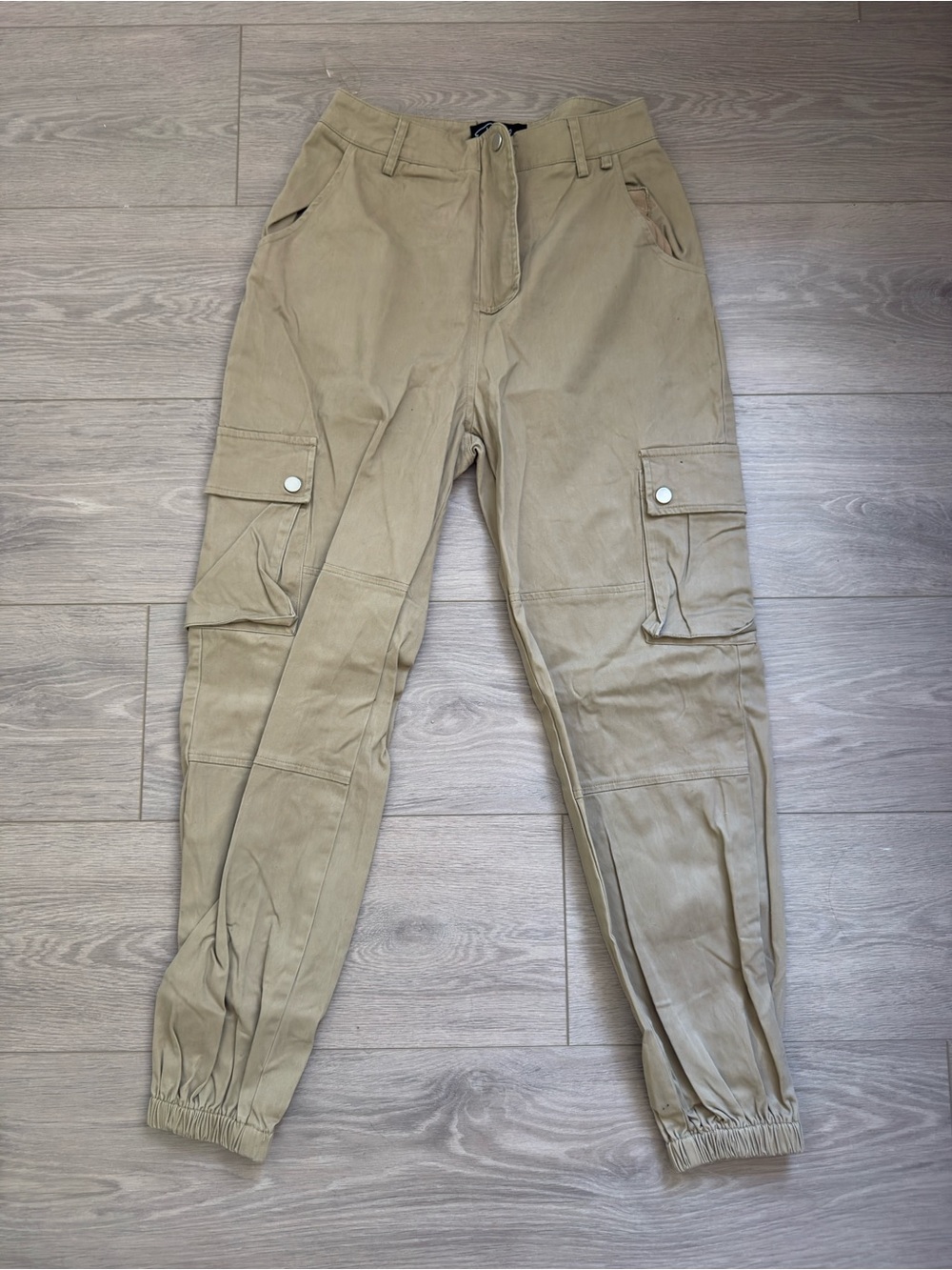 Utility Cargo Joggers in Light Khaki